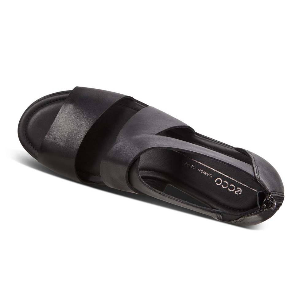 Women's Ecco Shape Wedge Plateaus Sandals Black | SG 190TCE